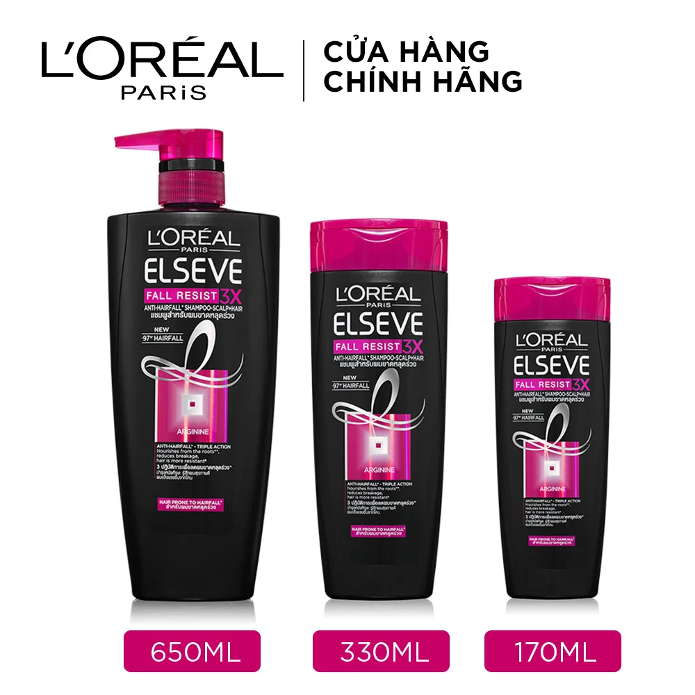Những dòng sản phẩm dầu gội L'Oreal ngăn rụng tóc phổ biến