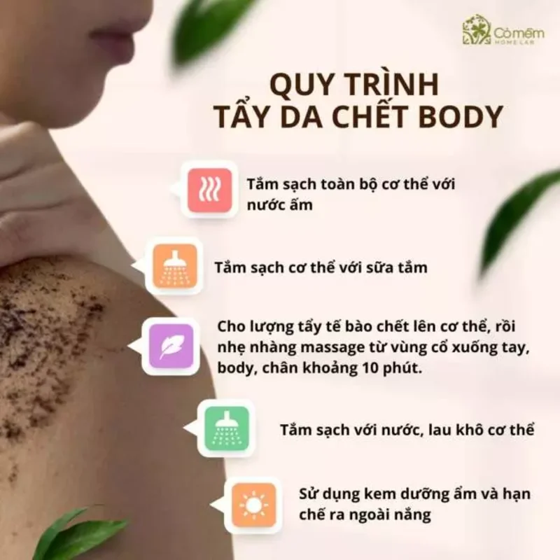 Cách sử dụng tẩy tế bào chết body đúng quy trình giúp đạt hiệu quả cao nhất