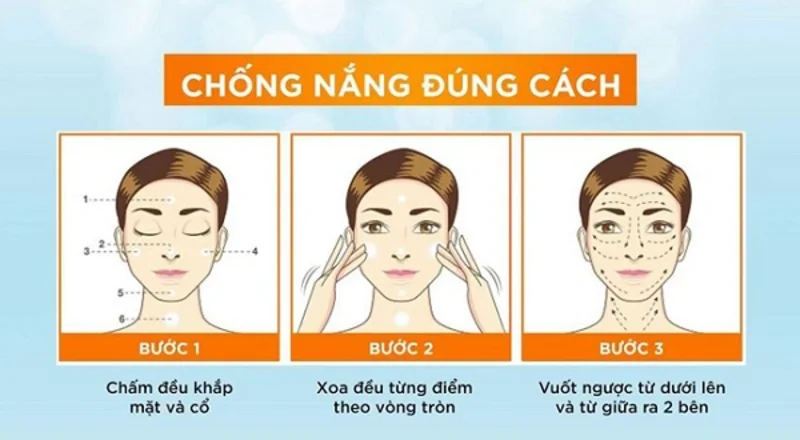 Quy trình sử dụng kem chống nắng hiệu quả cho da dầu mụn hiệu quả
