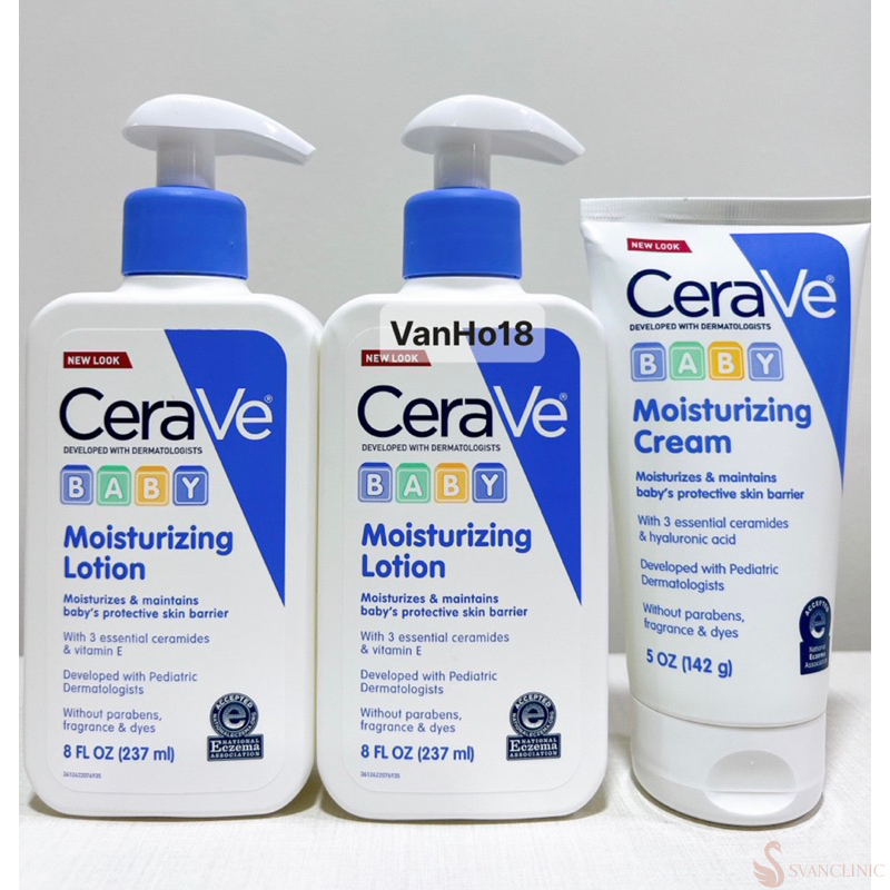Kem dưỡng ẩm cho trẻ sơ sinh tốt nhất CeraVe Baby Moisturizing Lotion