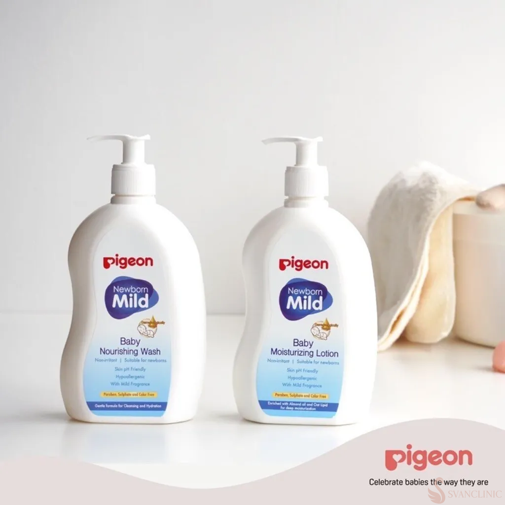 Kem dưỡng ẩm cho trẻ sơ sinh tốt nhất Pigeon Baby Moisturizing Lotion